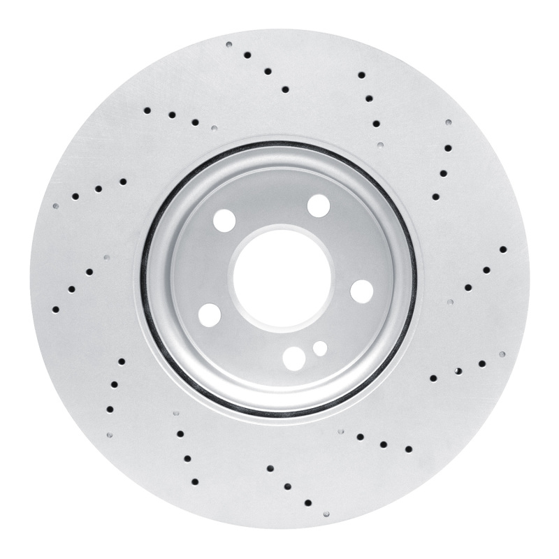 Mercedes-Benz GLA250 Brake Rotor (1) - Front - R1 Concepts - Drilled GeoSPEC Coated - `19-`25